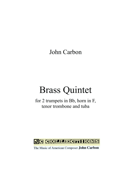 Brass Quintet (score and parts) image number null
