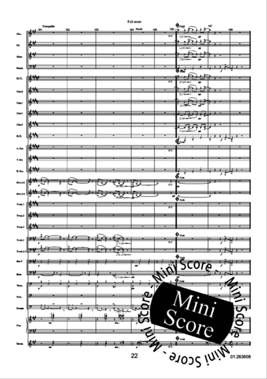 Three Grey Tango's Concert Band scores gallery preview page 26