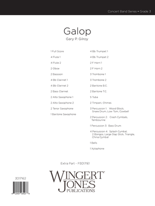 Book cover for Galop - Full Score