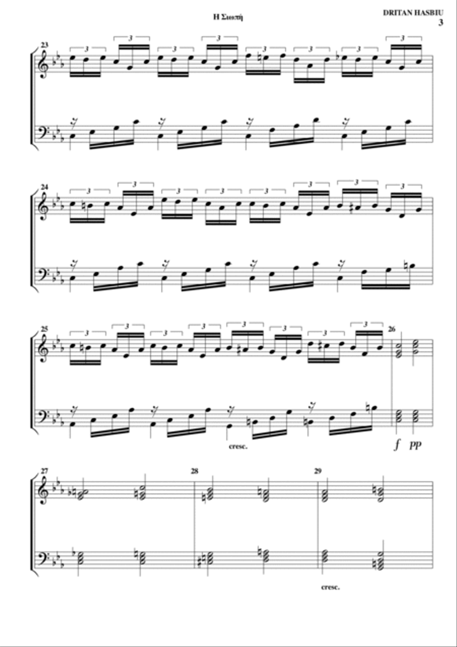 The Silence Piano Solo scores gallery preview page 3