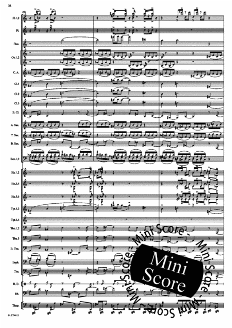 Concerto for Percussion and Band Concert Band scores gallery preview page 42