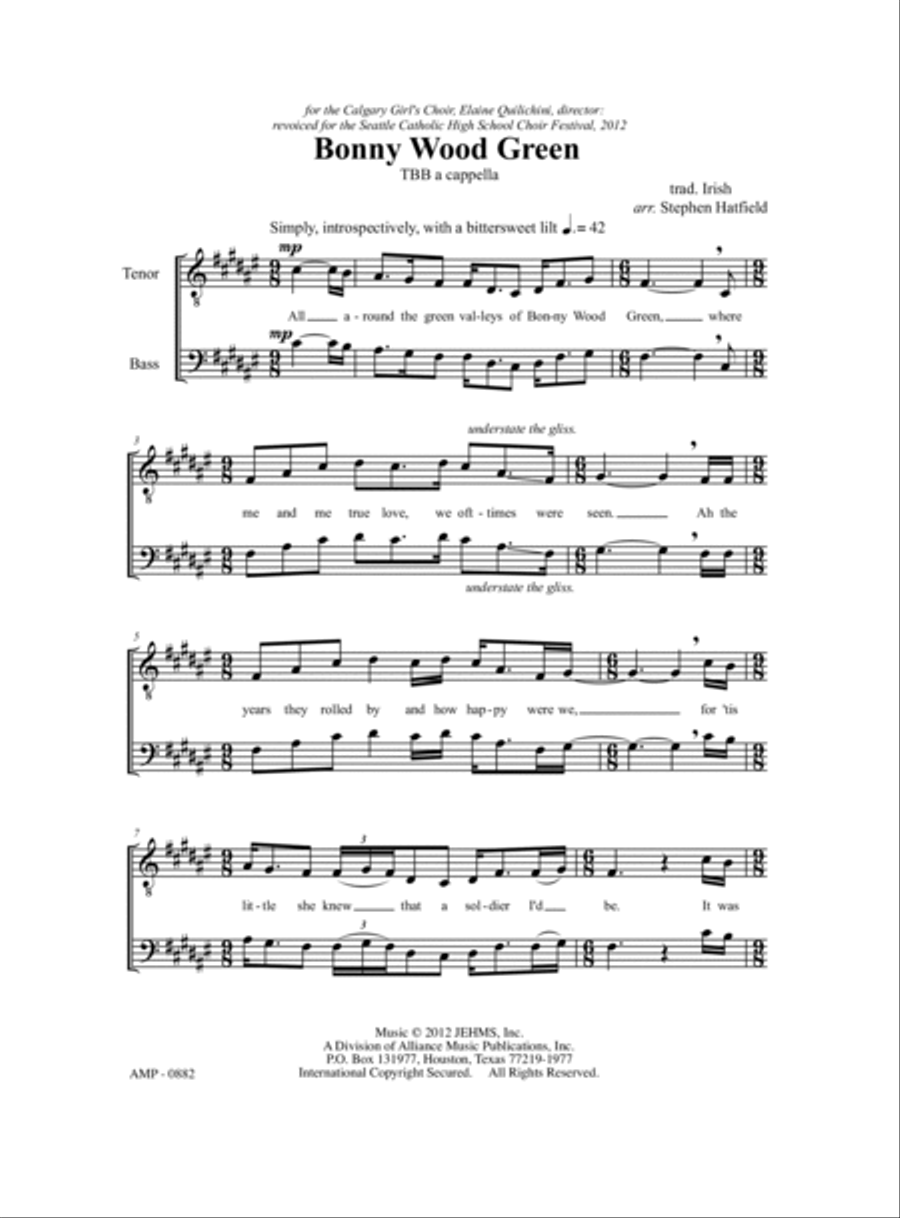 Bonny Wood Green 3-Part scores gallery preview page 6