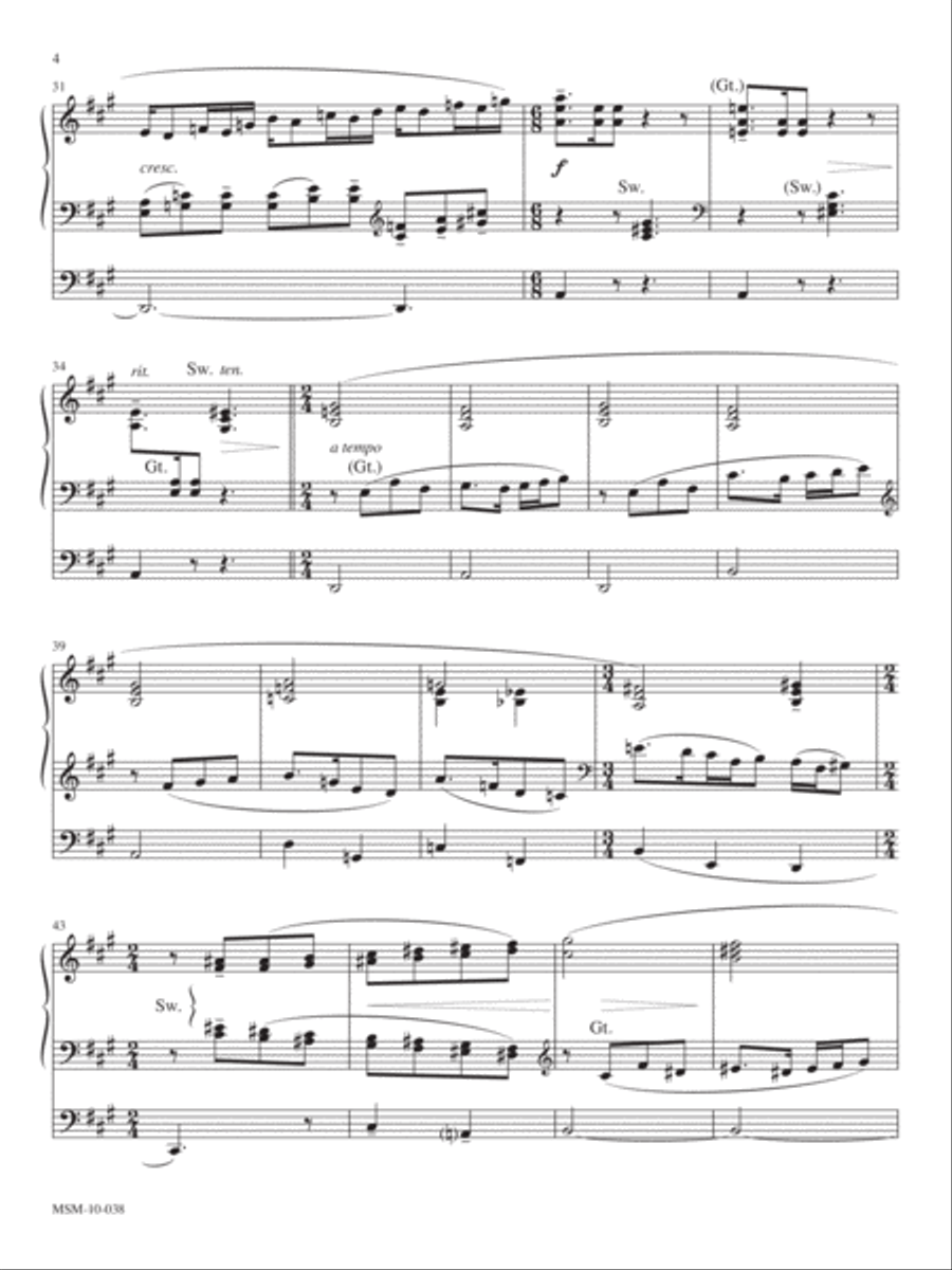 Third Sonata for Organ Organ Solo scores gallery preview page 4