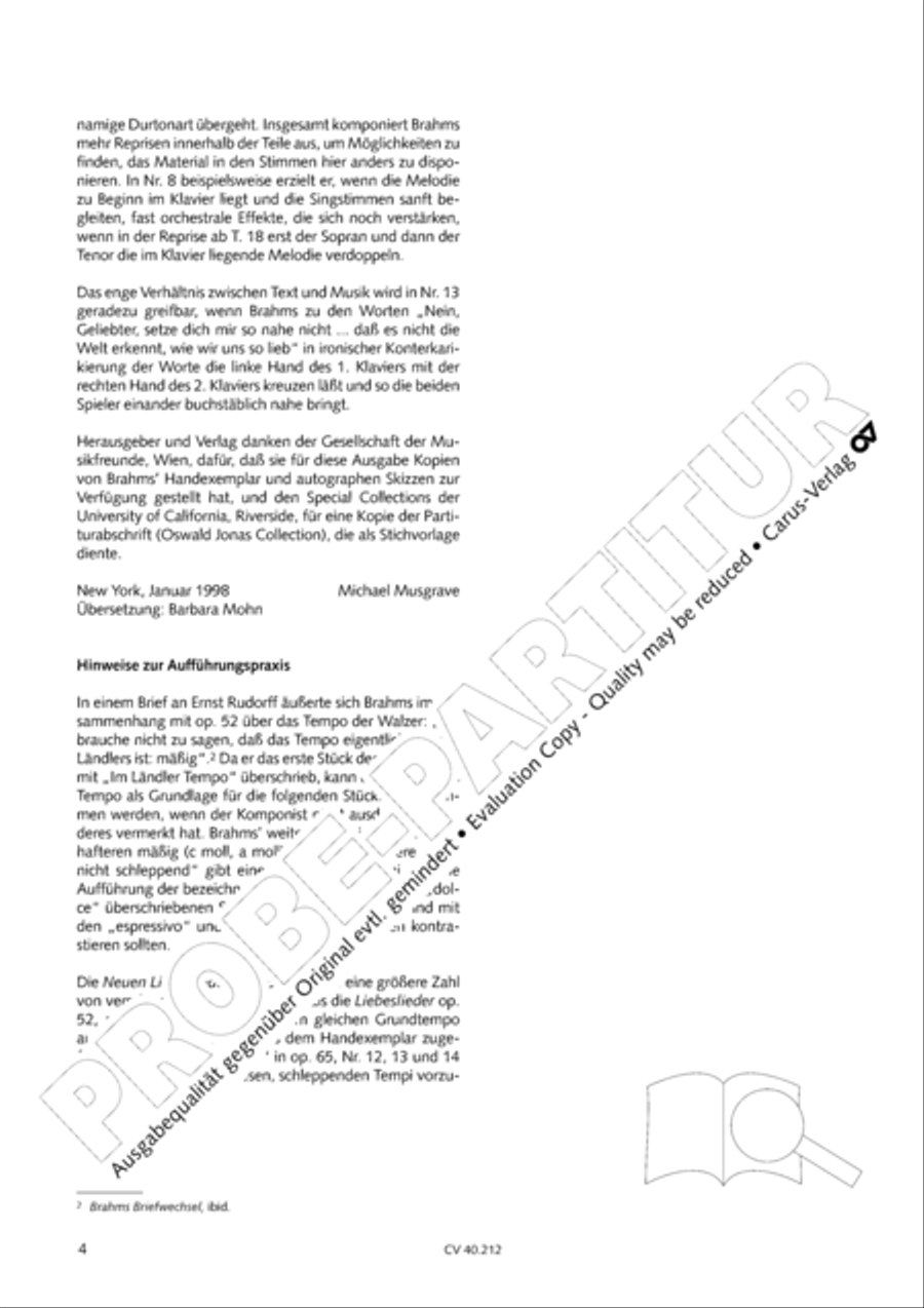 Neue Liebeslieder-Walzer, Op. 65 Choir scores gallery preview page 5