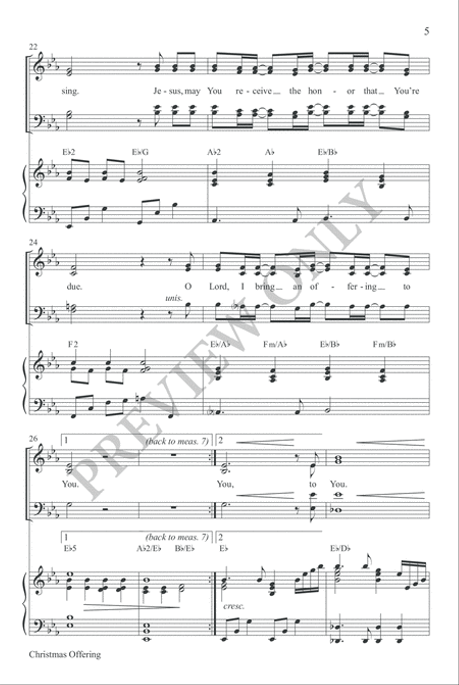 Christmas Offering 4-Part scores gallery preview page 5