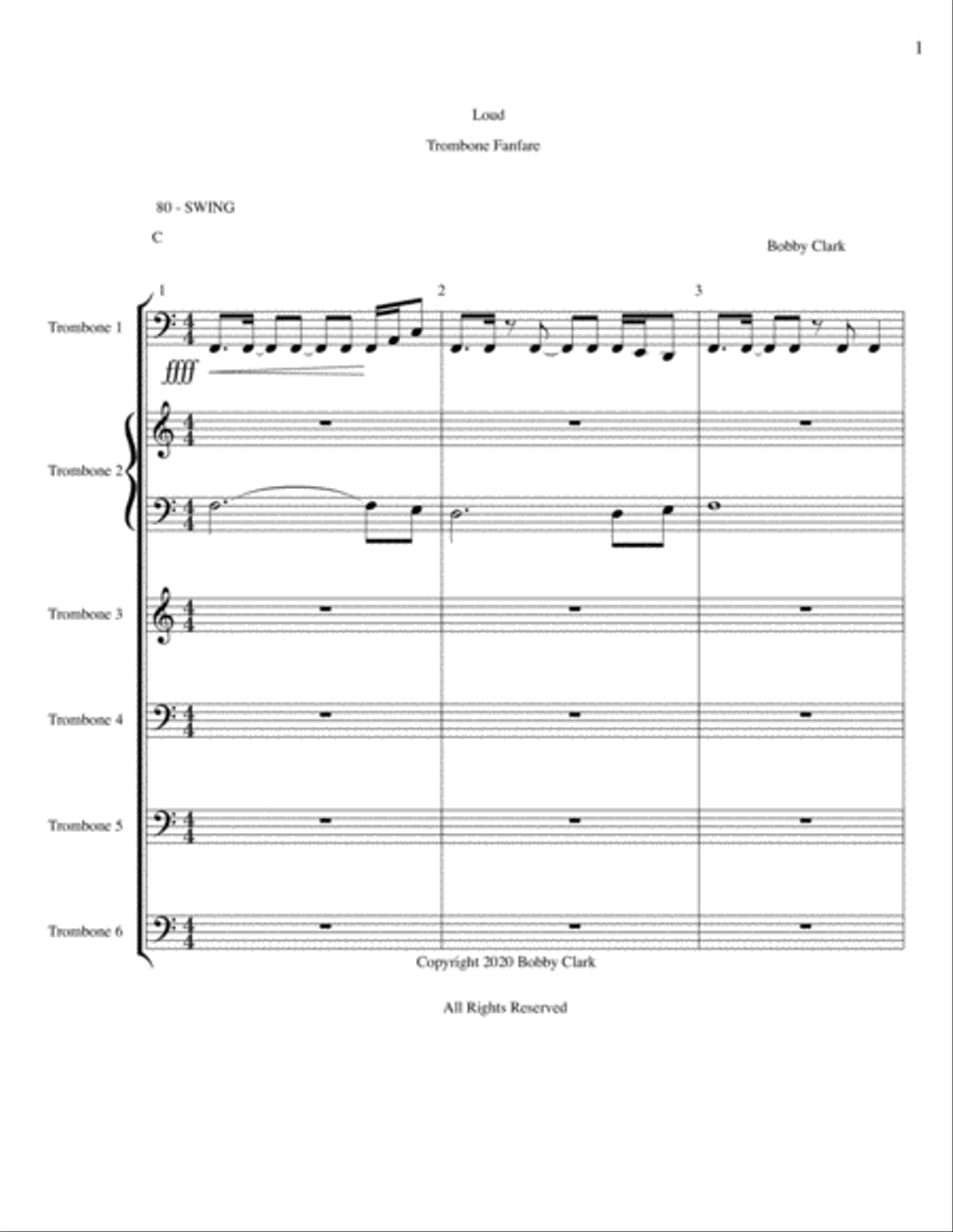 Trombone fanfare sale