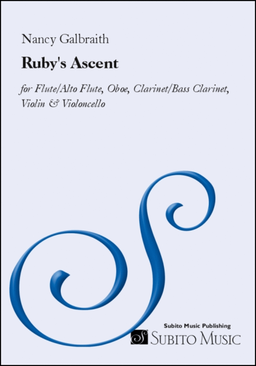 Ruby's Ascent Ruby's Ascent Bass Clarinet scores gallery preview page 1