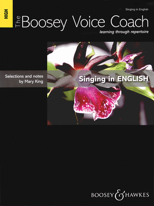 Book cover for The Boosey Voice Coach: Singing in English - High Voice
