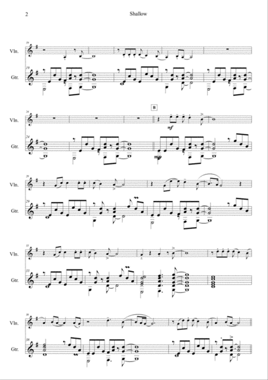 Shallow String Duet scores gallery preview page 2