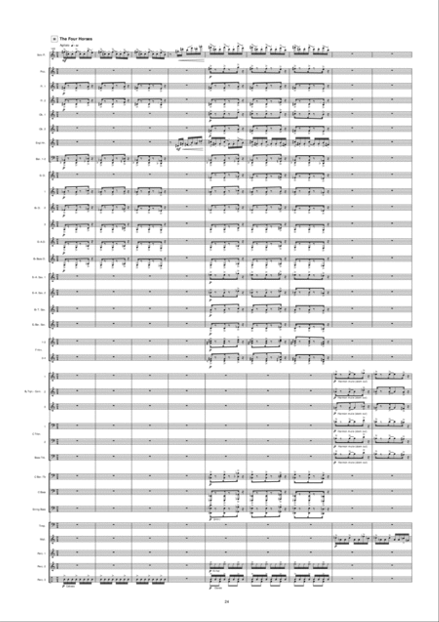 Night In Venice Concert Band scores gallery preview page 25