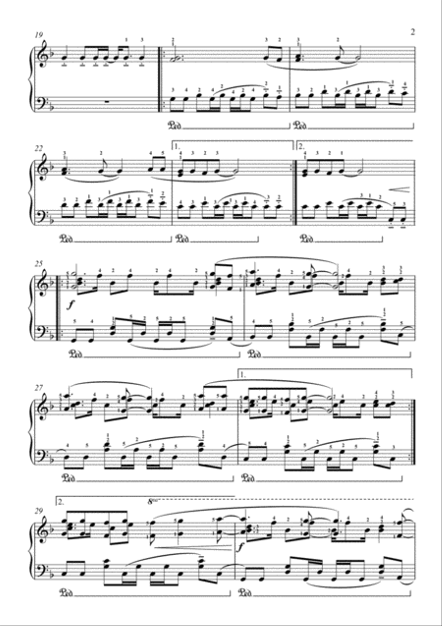 Love Me Again Piano Solo scores gallery preview page 3