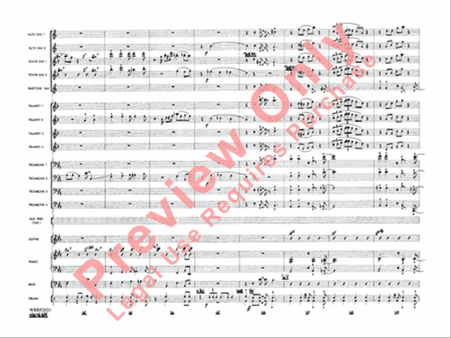Mack the Knife (from The Threepenny Opera) Jazz Ensemble scores gallery preview page 22