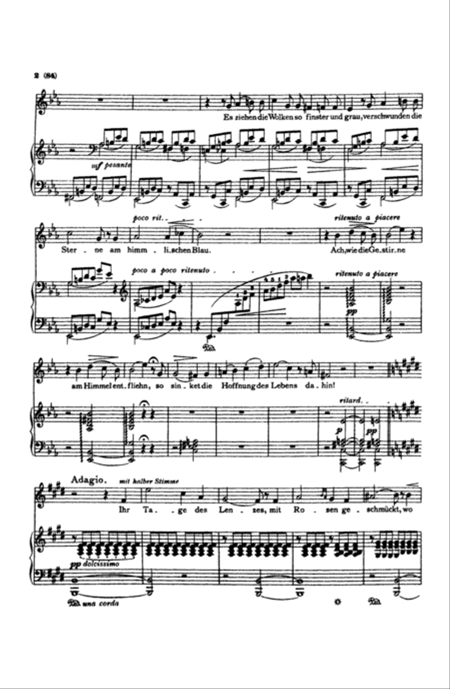 Liszt: Songs, Volume III, Nos. 1-22 (German) Voice scores gallery preview page 2