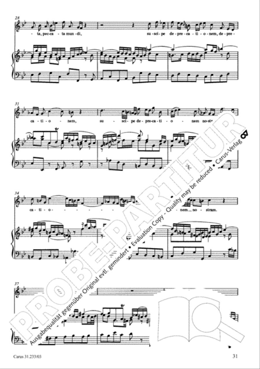Mass in F major 4-Part scores gallery preview page 35