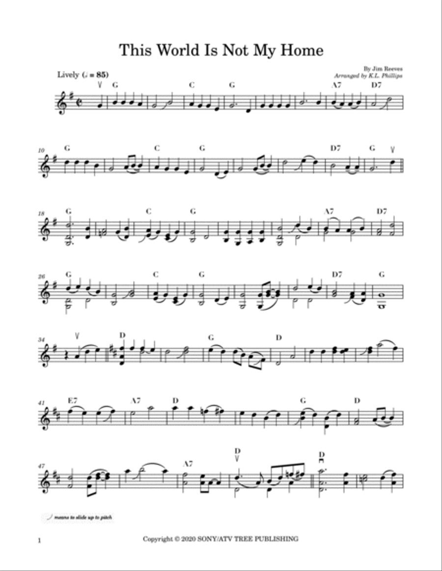 This World Is Not My Home Violin Solo scores gallery preview page 2