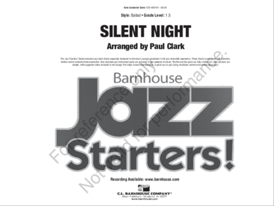 Silent Night Jazz Ensemble scores gallery preview page 2