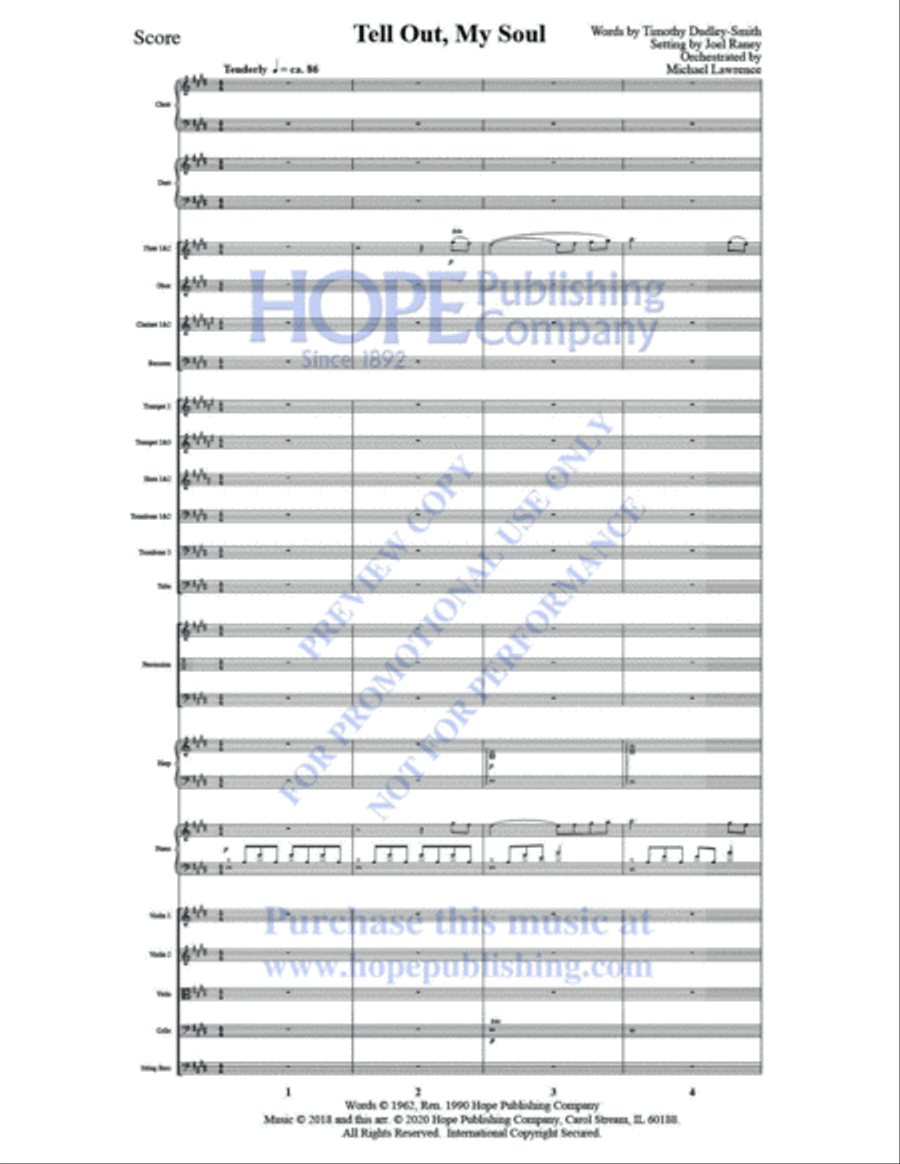 Tell Out, My Soul Tell Out, My Soul Choir scores gallery preview page 3