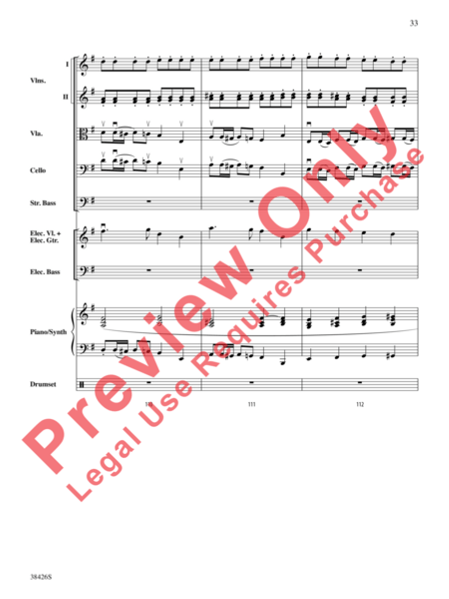 A Mad Russian's Christmas String Orchestra scores gallery preview page 34