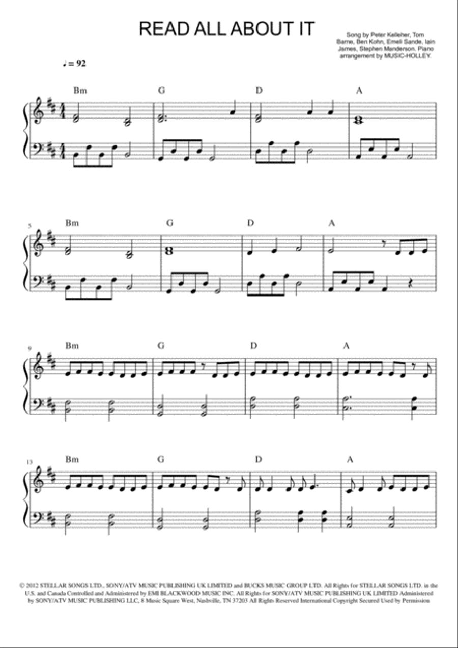 Read All About It, Part III Voice scores gallery preview page 1
