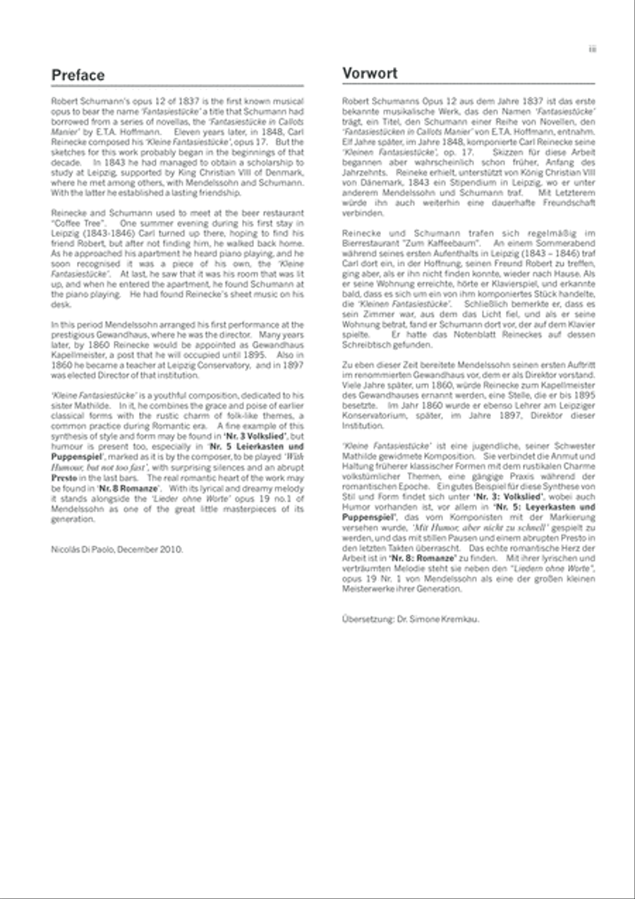 Kleine Phantasiestucke, Opus 17 Piano Solo scores gallery preview page 5
