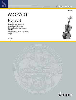 Book cover for Concerto in G Major, K. 216