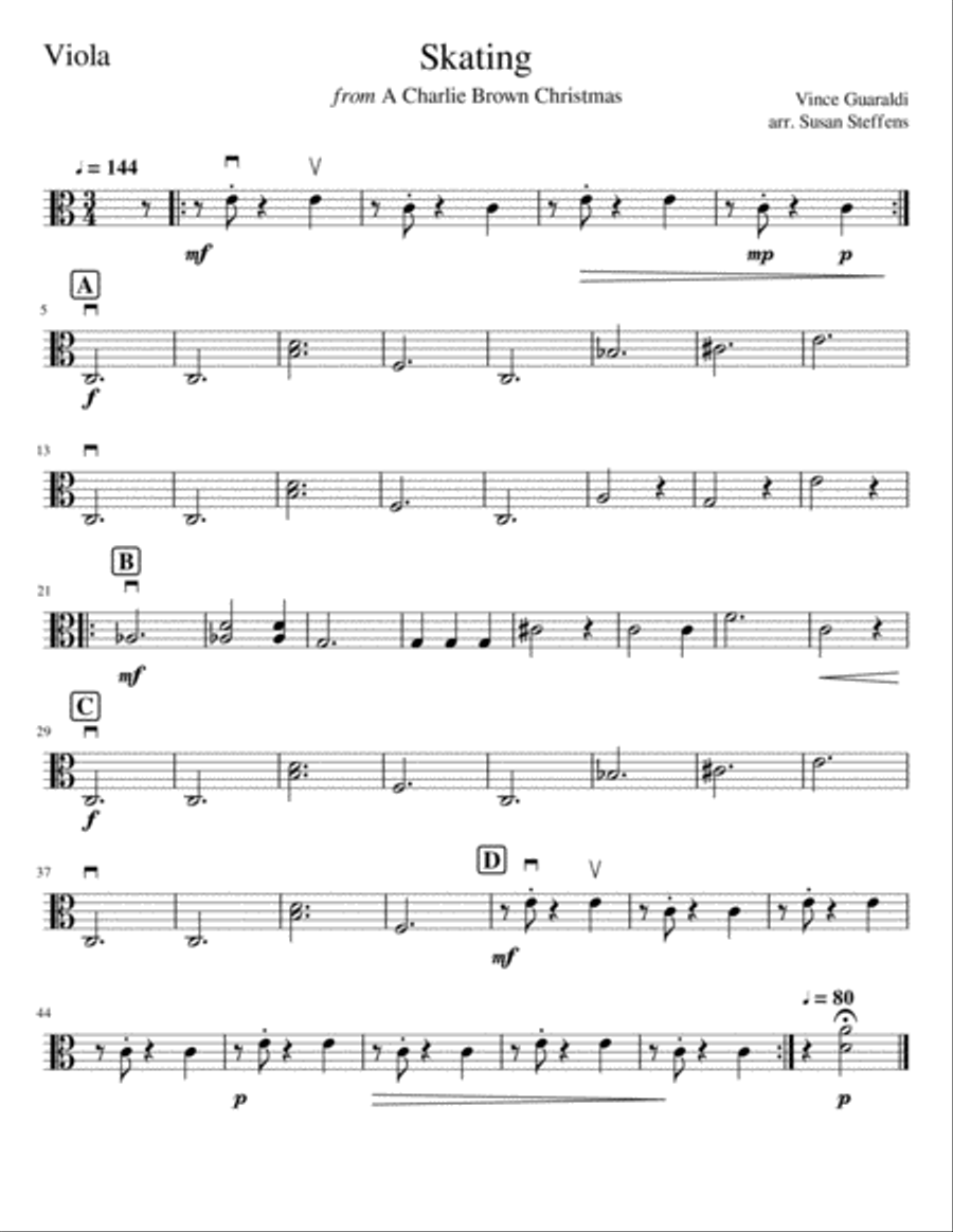 Skating String Quartet scores gallery preview page 4