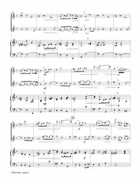 Chaconne from Deuxieme Recreation de Musique, Op. 8