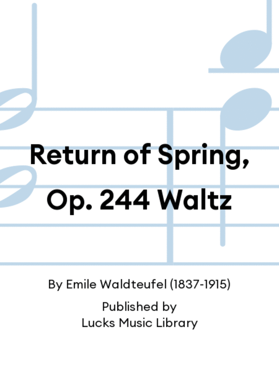 Return of Spring, Op. 244 Waltz Set of Parts scores gallery preview page 1