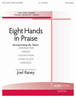 Book cover for Eight Hands in Praise: for 4 Pianos-Digital Download