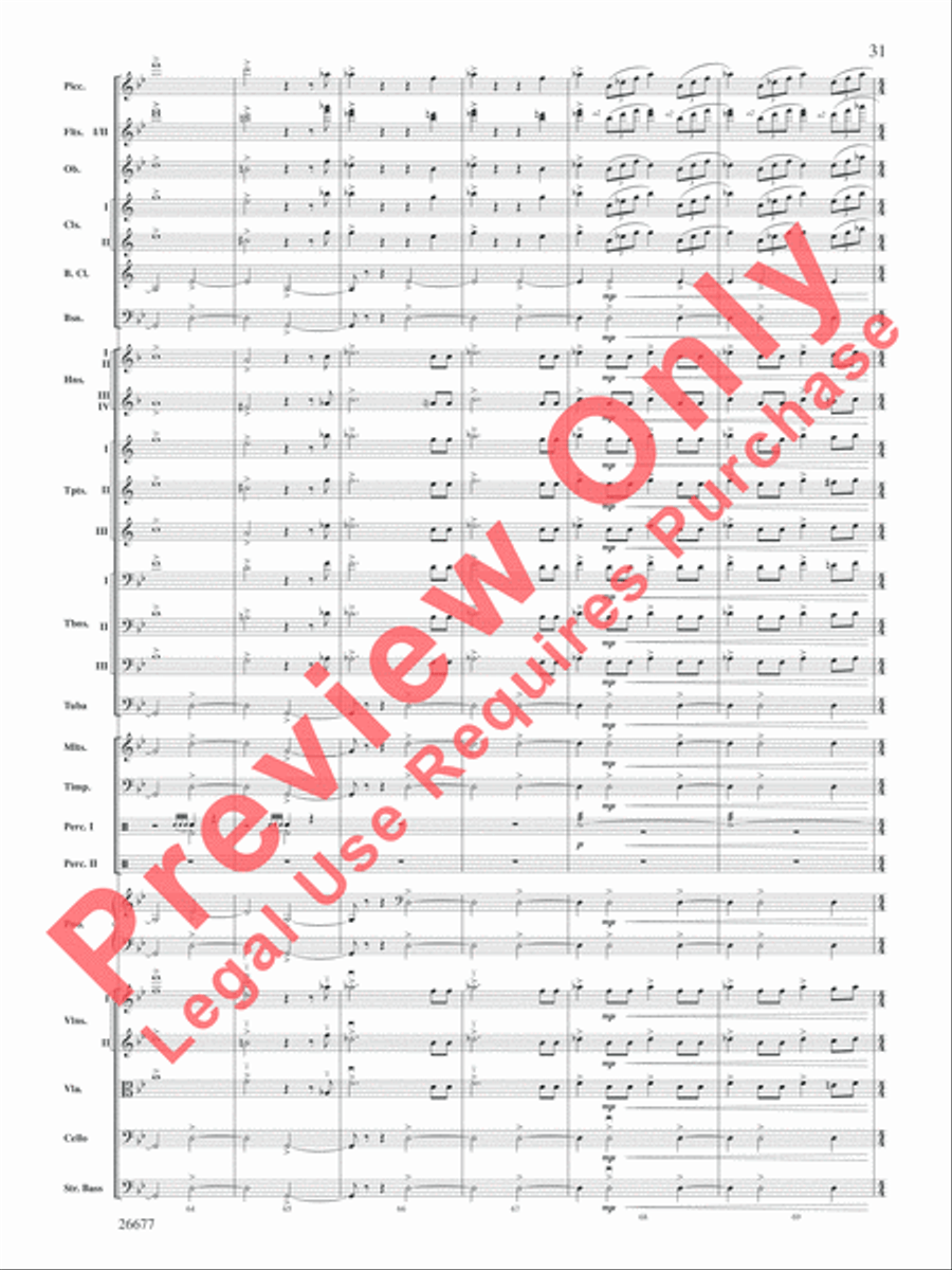Star Wars Epic -- Part II, Suite from the Full Orchestra scores gallery preview page 64