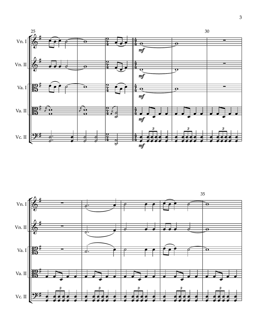 The Little Drummer Boy The Little Drummer Boy String Quintet scores gallery preview page 3