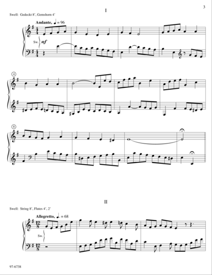 Partita on Lord, Keep Us Steadfast in Your Word Organ scores gallery preview page 3