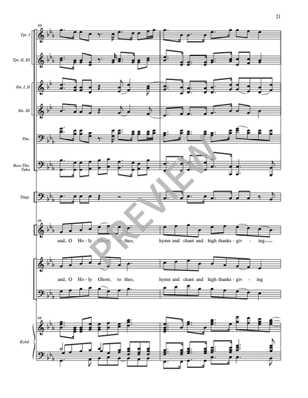 Of the Father's Love Begotten - Full Score and Parts