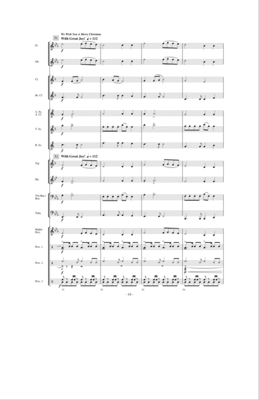 A World Holiday Celebration Concert Band scores gallery preview page 13
