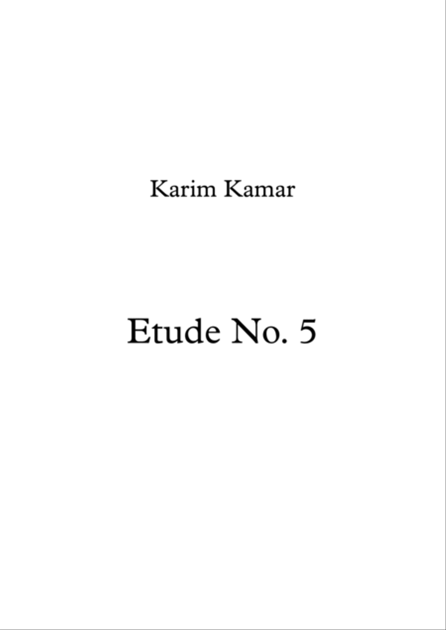 ETUDE No.5 ETUDE No.5 Piano Method scores gallery preview page 1