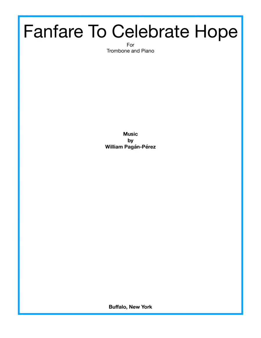 Fanfare To Celebrate Hope Piano scores gallery preview page 1