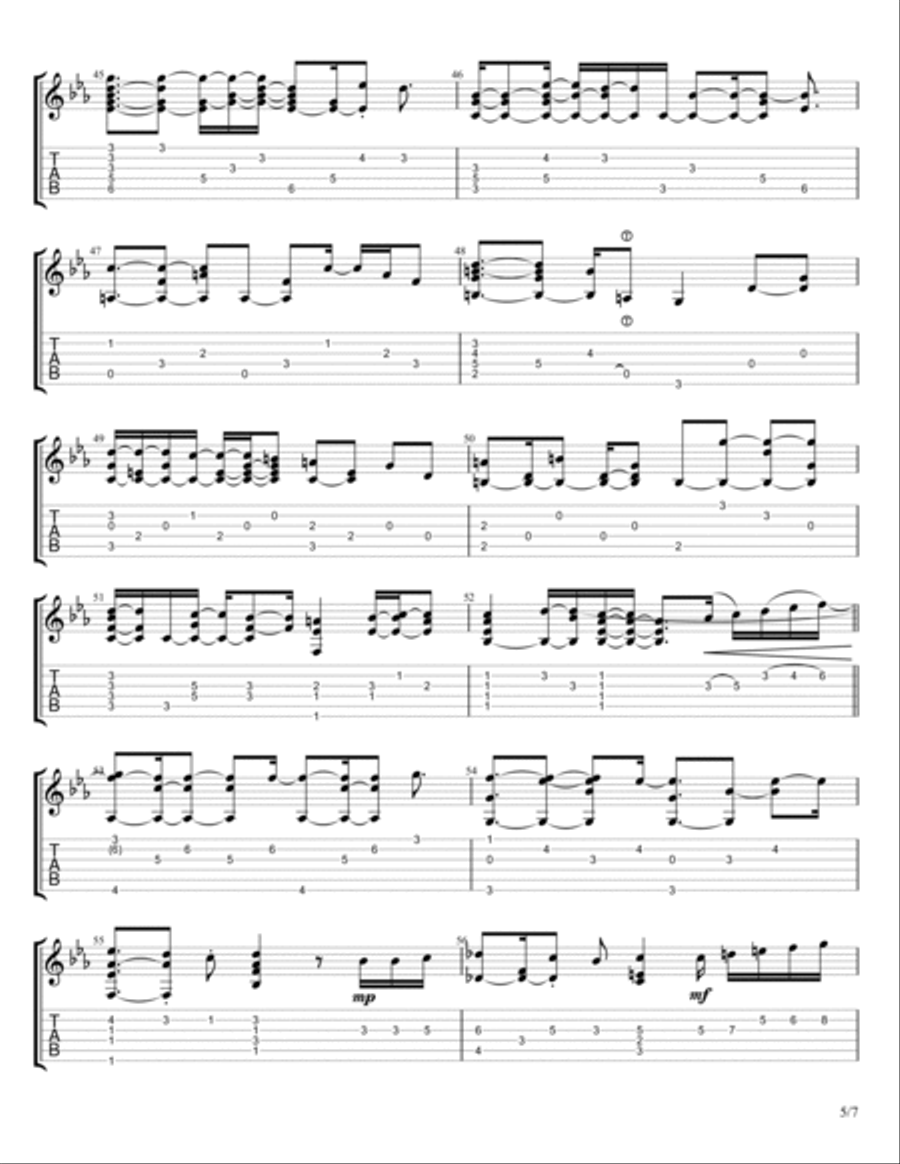 Overjoyed Electric Guitar scores gallery preview page 5