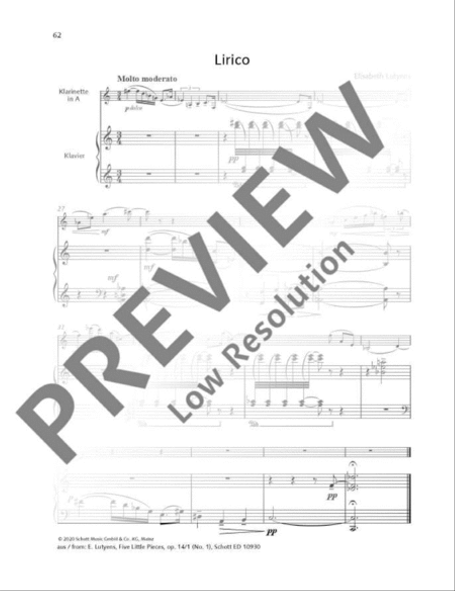 Lirico Clarinet Solo scores gallery preview page 2