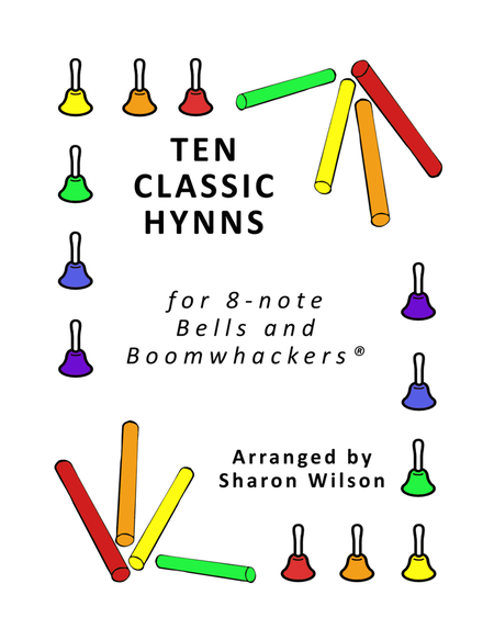 Ten Classic Hymns (for 8-note Bells and Boomwhackers with Black and White Notes) image number null
