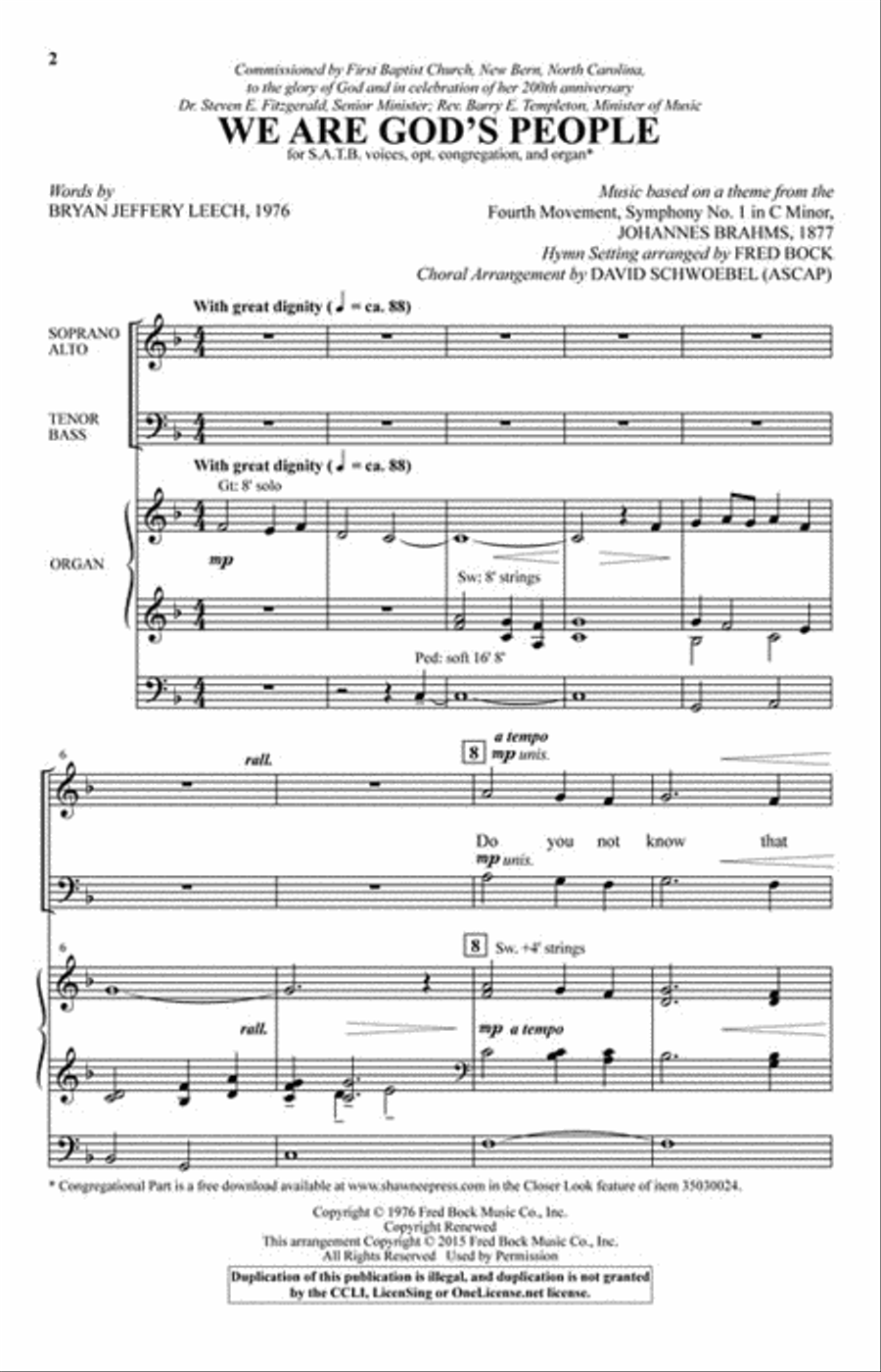 We Are God's People 4-Part scores gallery preview page 2