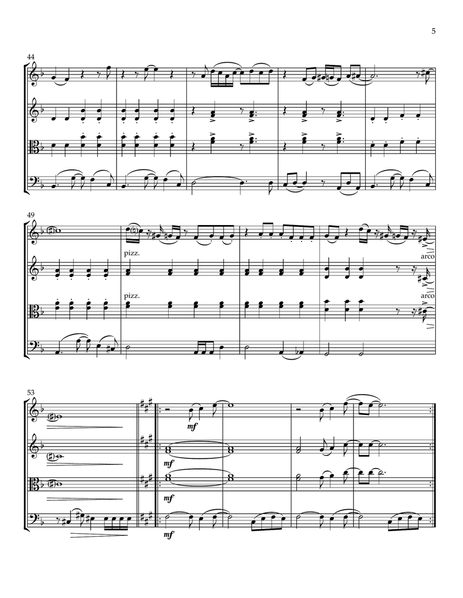 Just You 'n' Me String Trio scores gallery preview page 6