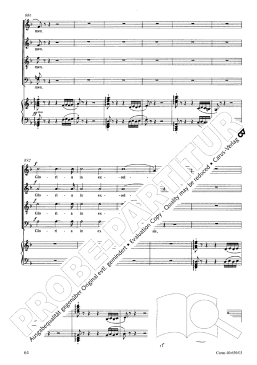 Petite Messe solennelle 4-Part scores gallery preview page 67