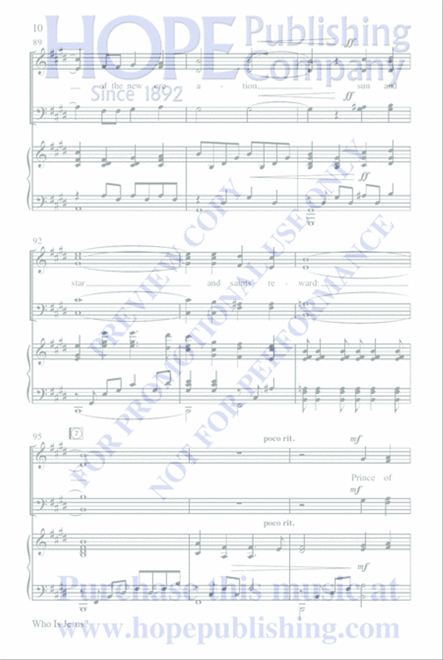 Who Is Jesus? 4-Part scores gallery preview page 14