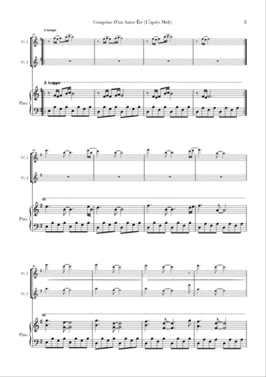 Comptine D'un Autre Été: L'après-midi Small Ensemble scores gallery preview page 3