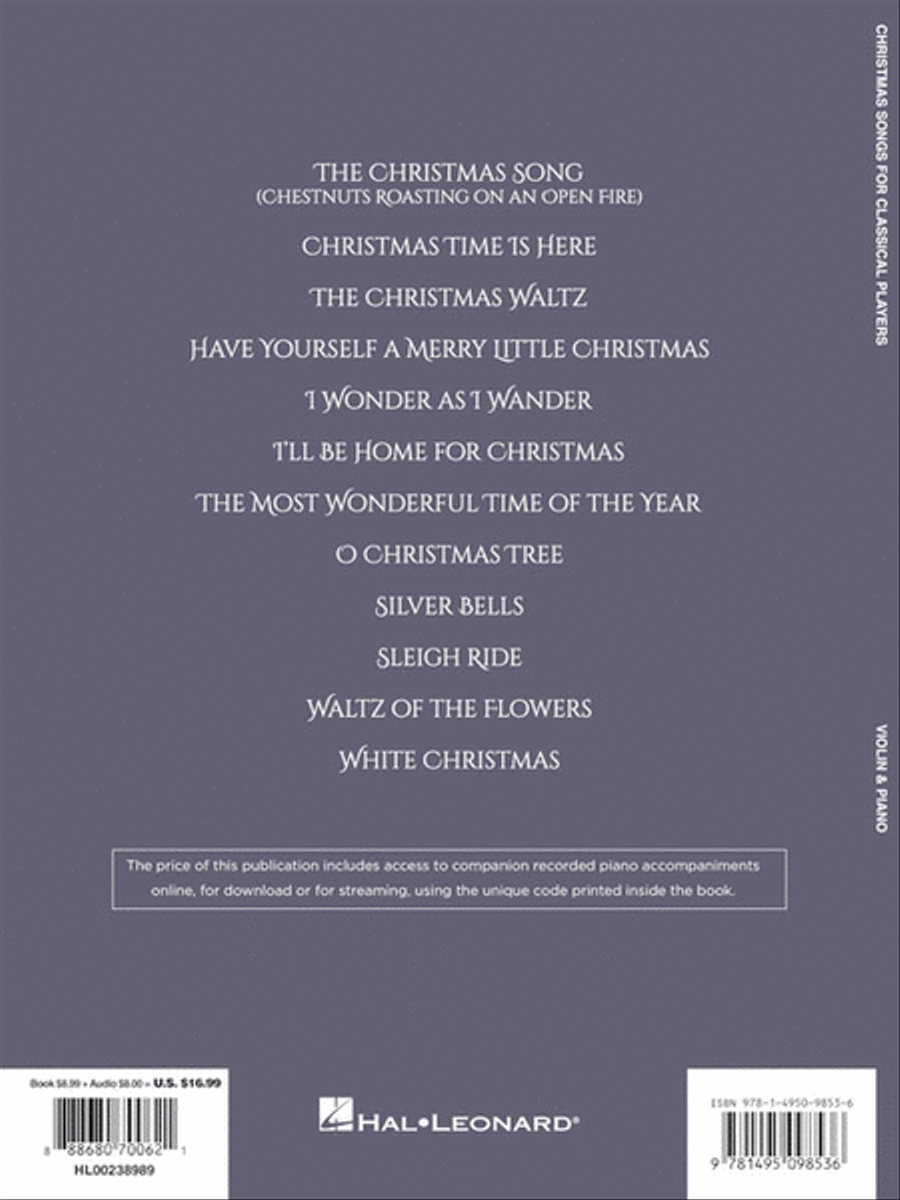 Christmas Songs for Classical Players – Violin and Piano Violin Solo scores gallery preview page 4