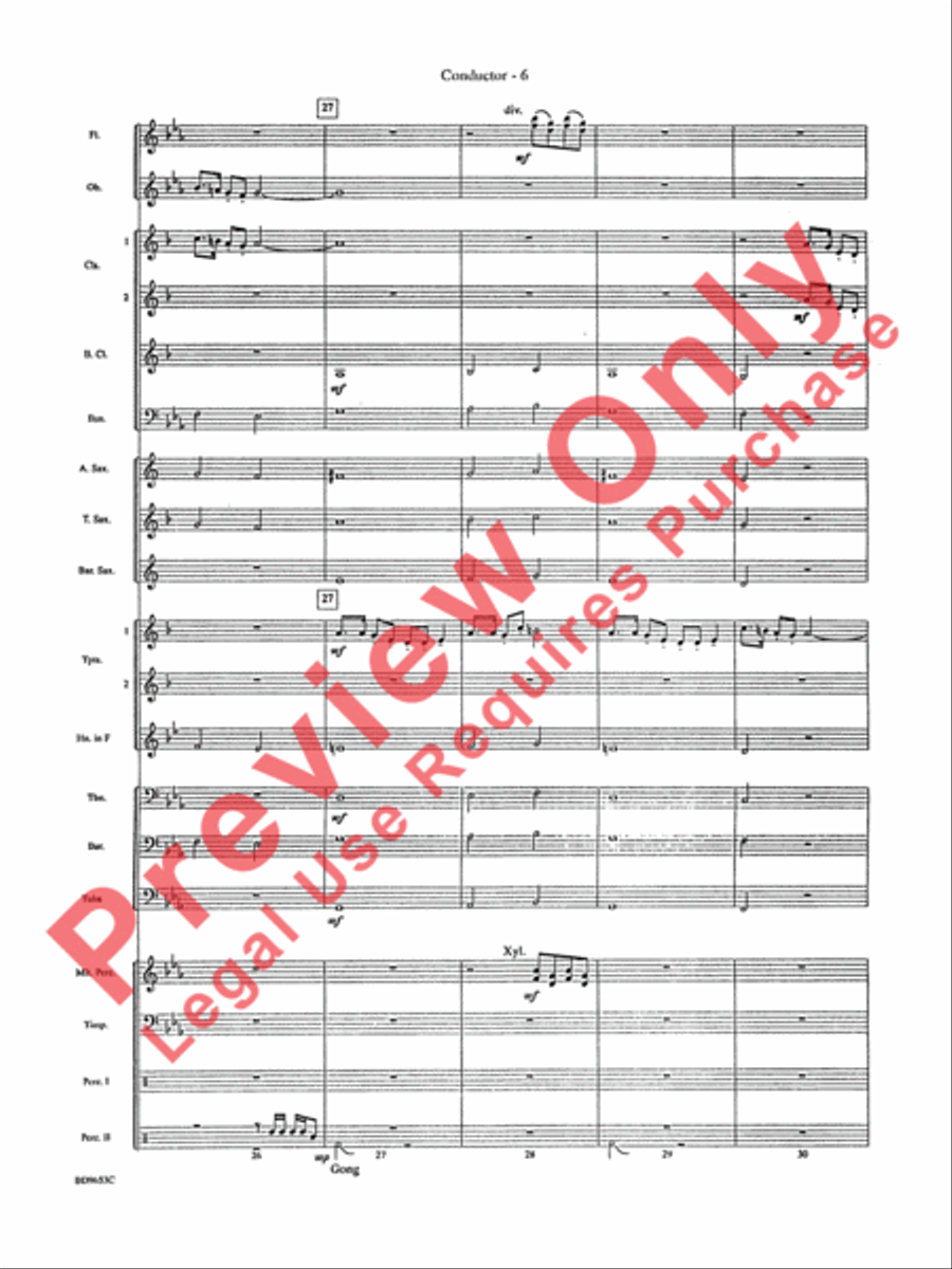 Maya: The Lost Civilization Concert Band scores gallery preview page 8
