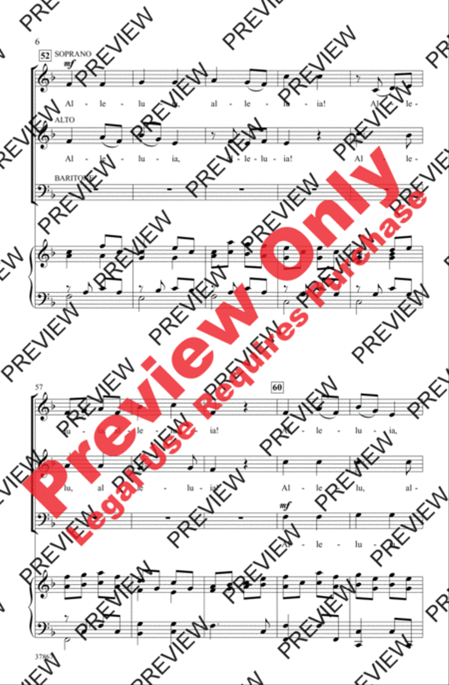 Classic Alleluia Canon 3-Part scores gallery preview page 6