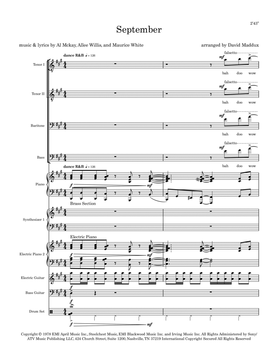 September Small Ensemble scores gallery preview page 1