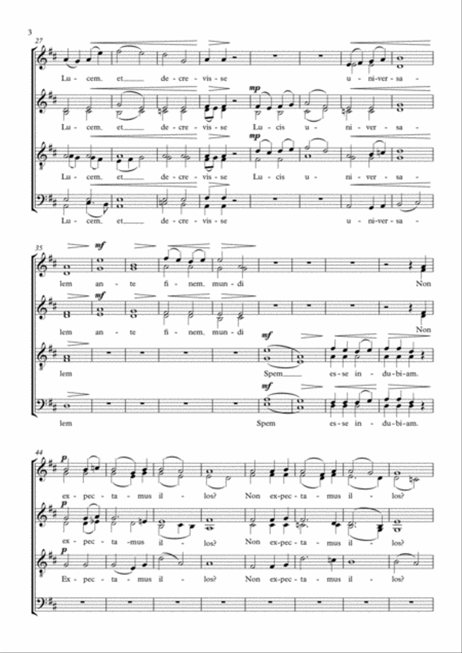 Via Lucis - The text is written by J.A. Comenius. 4-Part scores gallery preview page 3
