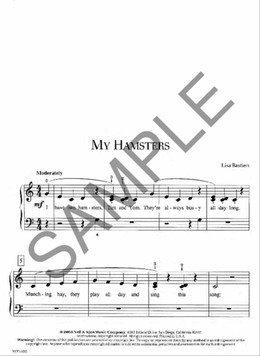 My Hamsters Piano Method scores gallery preview page 2